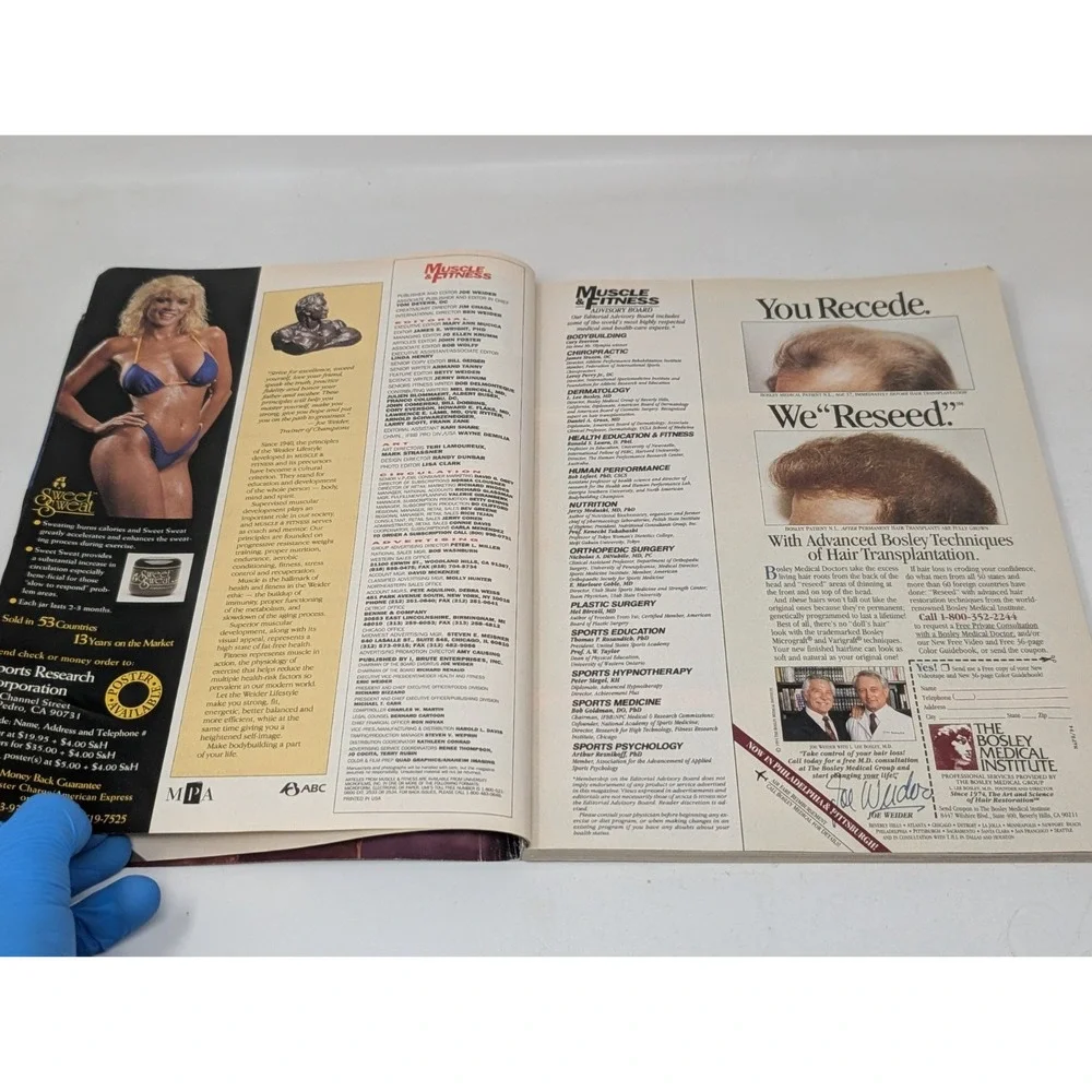 Muscle & Fitness Bodybuilding Magazine David Dearth & Laurie Donnelly 1994‎ VTG